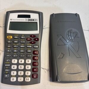Texas Instruments TI-30XIIS Scientific Calculator Gray with Hard Cover